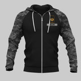 Personalized Canadian Solider/ Veteran With Rank Name or Flag Zip Hoodie 3D Printed QTDT1110