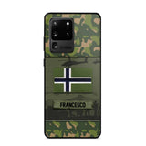 Personalized Norwegian Veterans/Soldier Camo Phone Case Printed 22OCT-HQ14