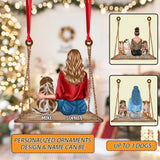 Personalized Dog Girl Gifts Christmas Wood Ornament Printed OCT-HQ19