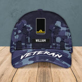 Personalized Norwegian Solider/ Veteran Camo Rank Peaked Cap 3D Printed QTHQ3110