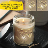 Personalized Blessed To Be Called Grandma Nana Aunt  Butterfly Kid Name Candle QTDT0711