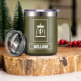 Personalized Norwegian Veteran/Soldier Laser Handle Cup Printed 22NOV-HY08