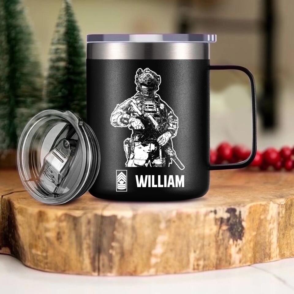 Personalized I Am A Danish Veteran I'm Proud To Be A Veteran Laser Handle Cup Printed 22NOV-HY08
