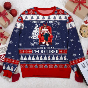 Personalized What Day Is Today Who Cares Christmas Sweatshirt Prined QTDT1011