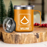 Personalized US Veteran/Soldier Rank Laser Handle Cup Printed 22NOV-HY17