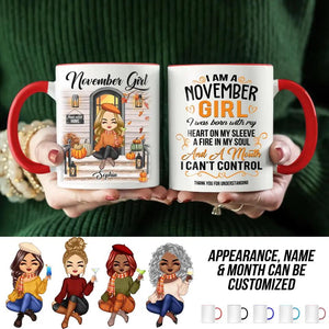 Personalized I'm November Girl Autumn Printed Accent Mug 22NOV-DT18