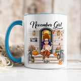 Personalized I'm November Girl Autumn Printed Accent Mug 22NOV-DT18