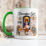Personalized I'm December Girl Autumn Printed Accent Mug 22NOV-DT18