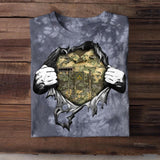 Personalized Austrian Solider/ Veteran Rank Camo Printed Tie Dye Tshirts 22NOV-HQ18