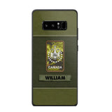 Personalized Canadian Veterans/Soldier Phone Case Printed QTHQ1811