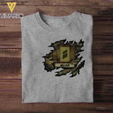 Personalized German Solider/ Veteran Rank Camo Tshirt Printed 22NOV-HQ18