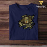 Personalized Australian Solider/ Veteran Rank Camo Tshirt Printed 22NOV-HQ18