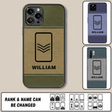 Personalized UK Solider/ Veteran Camo Rank 3D Printed Phonecase QTHQ2111