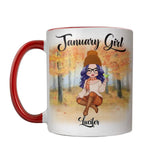 Personalized January Girl Is As Smooth As Tennessee Whiskey Autumn Printed Accent Mug 22NOV-DT21