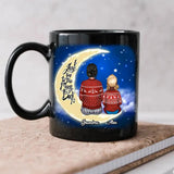 Personalized I Love You To The Moon And Back Grandma With Kid  Black Mug Printed 22NOV-DT21