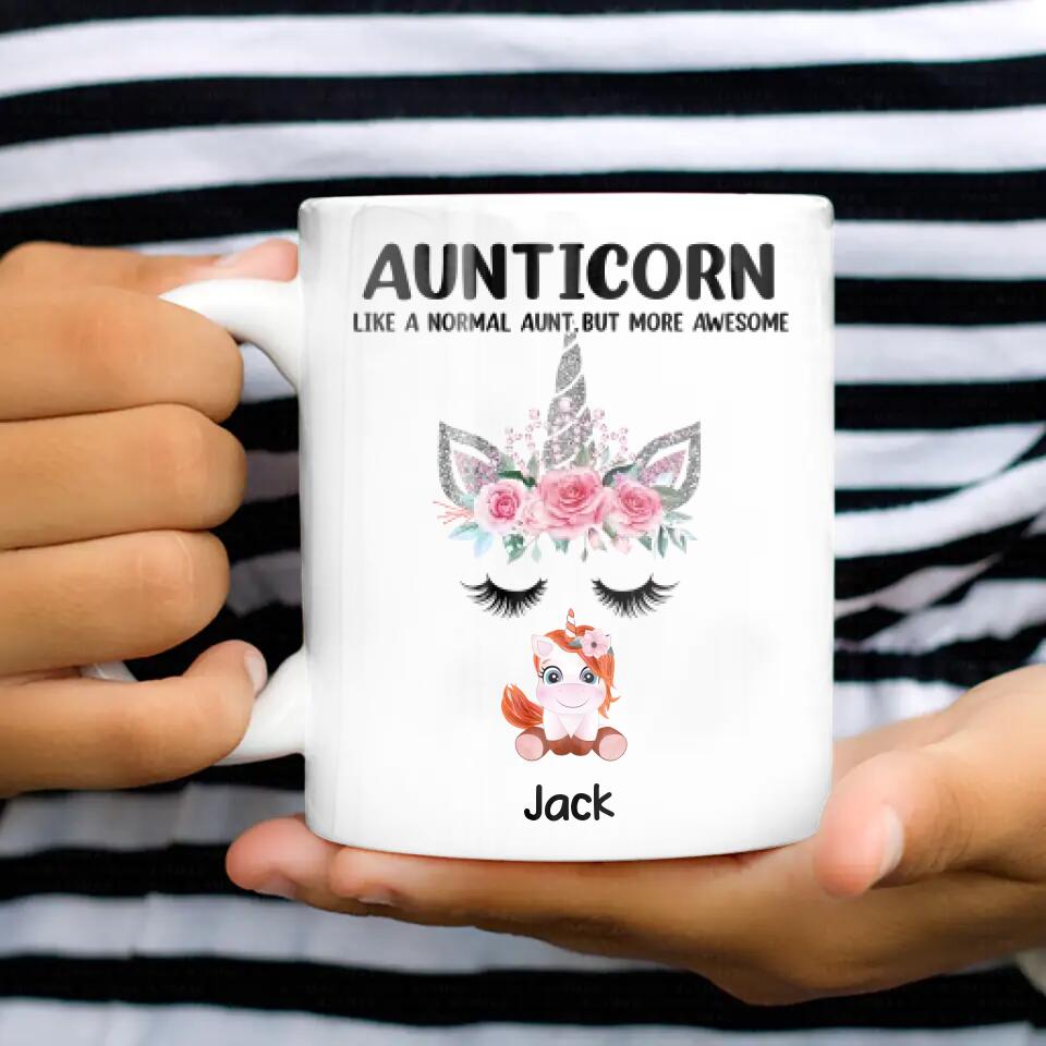 Personalized Aunticorn Like A Normal Aunt But More Awesome Mug Printed 22NOV-DT24