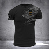 PERSONALIZED CANADIAN ARMY RANK CAMO 3D TSHIRT PRINTED QTDT2811