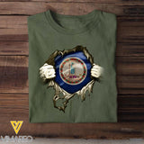 Personalized Virginia State Tshirt Printed QTDT3011