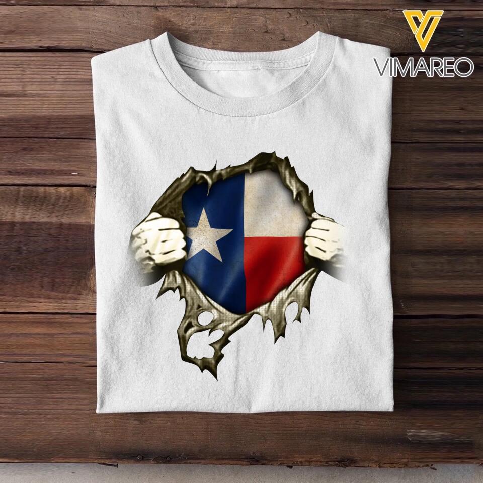 Personalized Texas State Tshirt Printed QTDT3011