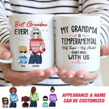 Personalized My Grandma Is Temperamental Best Grandma Ever Christmas Mug Printed PNDT0212