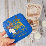 Personalized Trucker Wife Leather Jewelry Travel Box Printed 22DEC-DT06