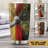Personalized German Solider/Veteran Flag Rank Camo Tumbler Printed 22DEC-HY06