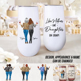 Personalized Like Mother Like Daughter Oh Crap Champagne Tumbler 3D Printed 22DEC-DT06