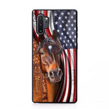 Personalized Horse Lovers Us Flag Phonecase 3D Printed 22DEC-HQ07