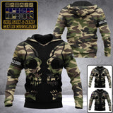 Personalized French Solider Camo Hoodie 3D Printed QTDT0812