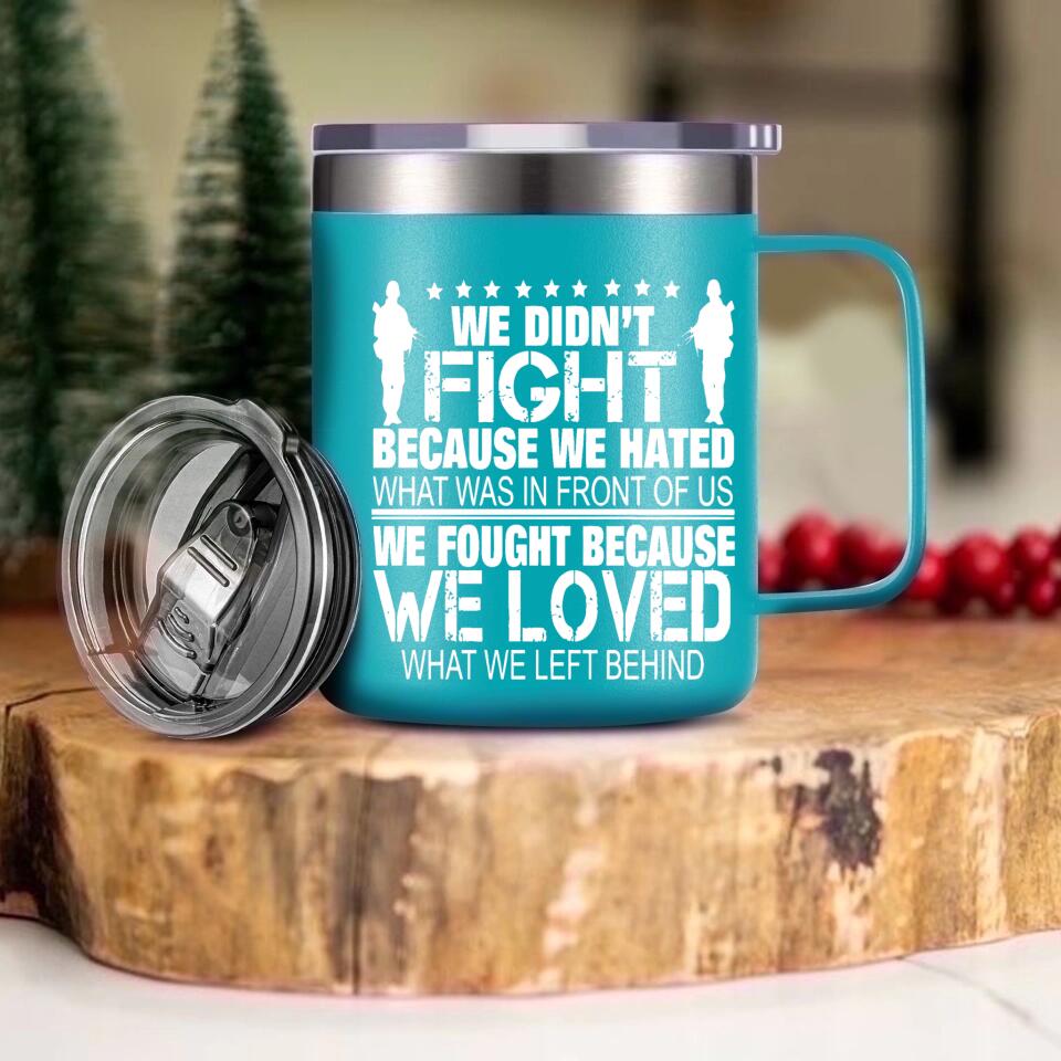 Personalized US Solider/ Veteran With Your Unit Logo Laser Handle Cup Printed 22DEC-HY08