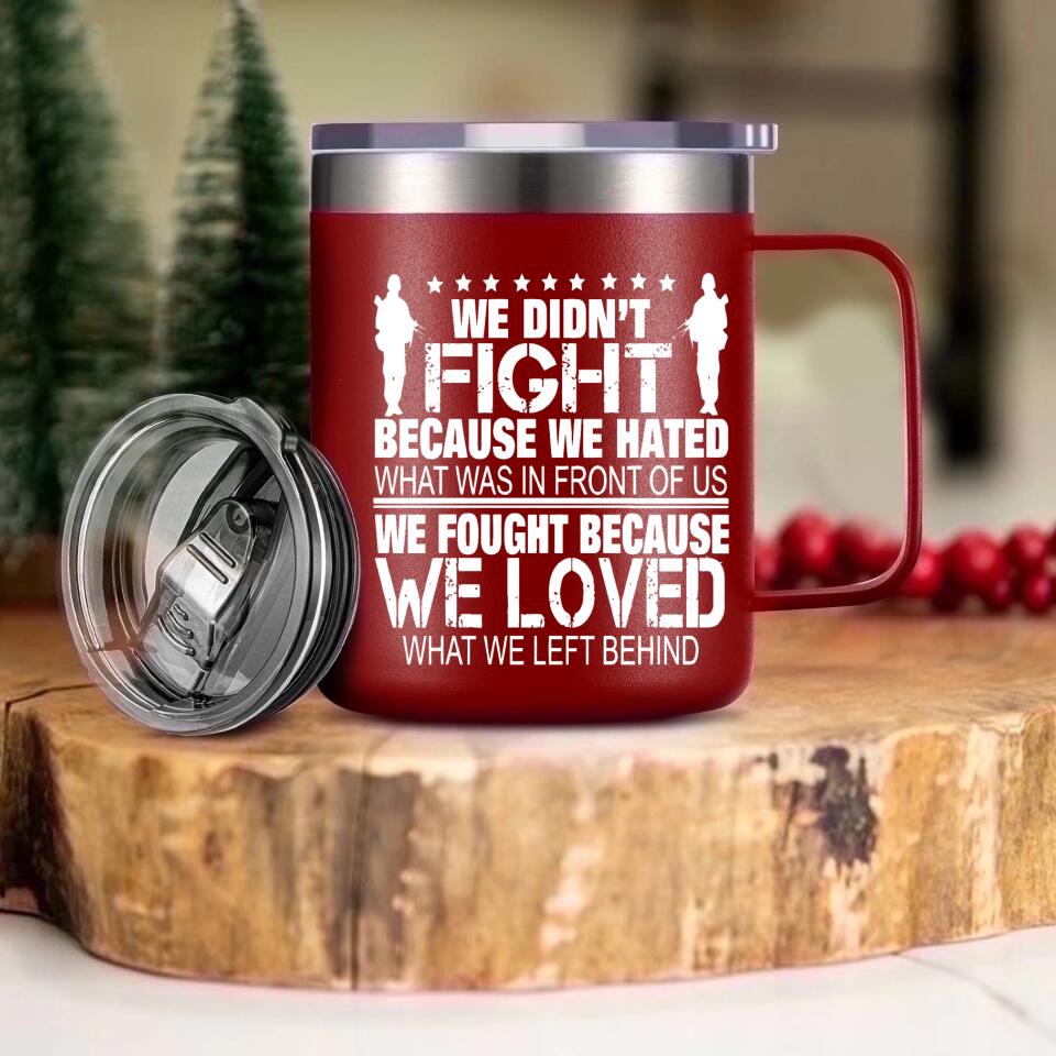 Personalized US Solider/ Veteran With Your Unit Logo Laser Handle Cup Printed 22DEC-HY08
