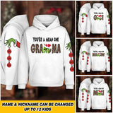 Personalized You're A Mean One Aunt & Kid Name Hoodie 3D Printed 22DEC-HQ09