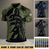 Personalized Canadian Veteran/ Solider Rank Polo Shirts 3D Printed QTHQ1012