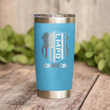 Personalized Los Angels  Police With Name laser Tumbler Printed QTDT1212