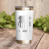 Personalized Los Angels  Police With Name laser Tumbler Printed QTDT1212