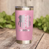 Personalized New York Police With Name Laser Tumbler Printed QTDT1212