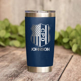 Personalized Chicago Police With Name Laser Tumbler Printed QTDT1212