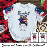 Personalized Baseball Mama 3D Printed Tshirt PNDT1312