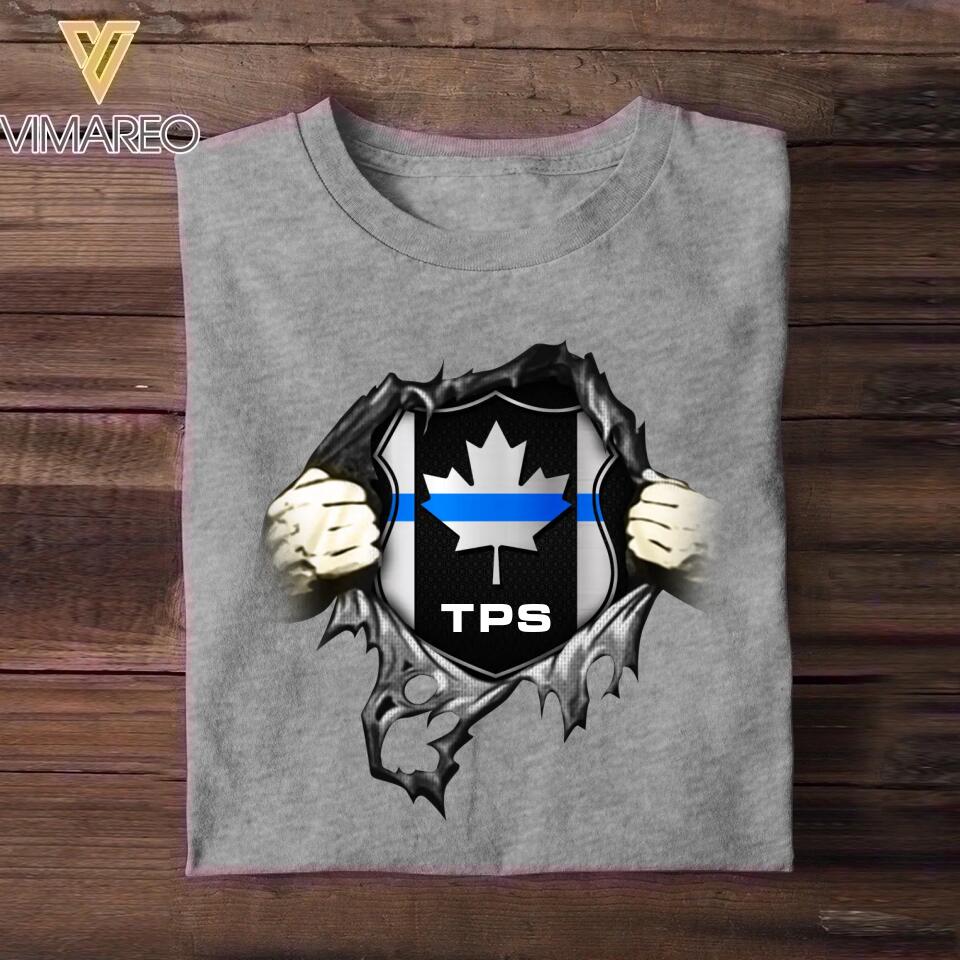 Personalized Canadian Police Department Tshirt Printed QTDT1312