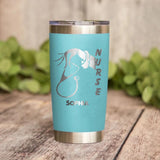 Personalized Nurse Tittle Laser Tumbler Printed QTHY1312