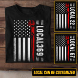 Personalized Us Ironworkers Flag With Your Own Local Tshirt Printed 22DEC-DT21