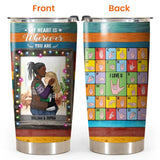 Personalized My Heart Is Wherever You Are I Love You Couple Gifts Tumbler Printed PNDT2212