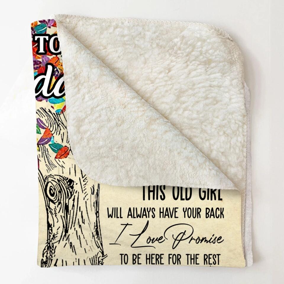 Personalized To My Granddaughter Love You Quilt Blanket Printed PNDT2812