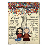 Personalized To My Granddaughter Love You Quilt Blanket Printed PNDT2812