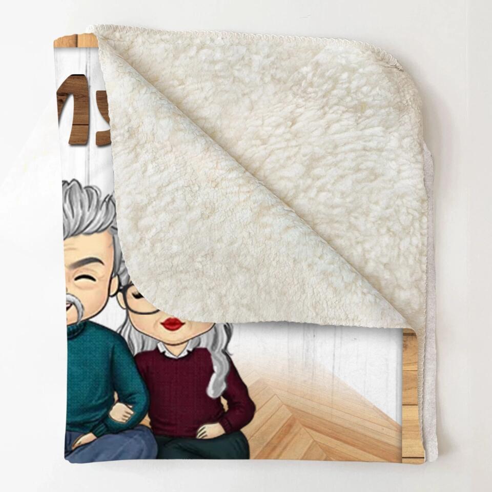 Personalized To My Wife Our Home Ain't No Castle Our Life Ain't No Fairy Tale But Still You Are My Queen Forever Couple Quilt Blanket Printed QTDT2912