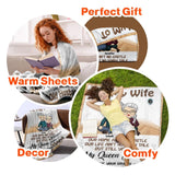 Personalized To My Wife Our Home Ain't No Castle Our Life Ain't No Fairy Tale But Still You Are My Queen Forever Couple Quilt Blanket Printed QTDT2912
