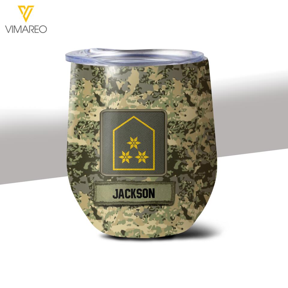 Personalized Austrian Soldier/Veterans Tumbler Printed 22MAR-HQ31