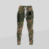 Personalized Norwegian Veteran/ Solider Rank Camo Printed 3D Sweatpants QTDT0301
