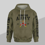 Personalized Canadian Solider/ Veteran One A Soldier Always A Soldier Unit Logo Hoodie 3D Printed QTDT0401