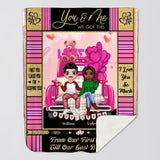 Personalized You & Me We Got This From Our First Kiss Till Our Last Breath Couple Quilt Blanket Printed PNDT0401